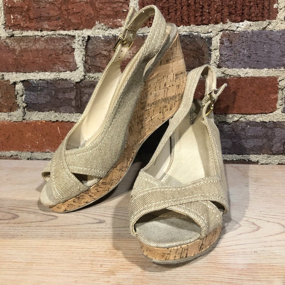 Free with Bundle! Maurices Canvas & Cork Wedge